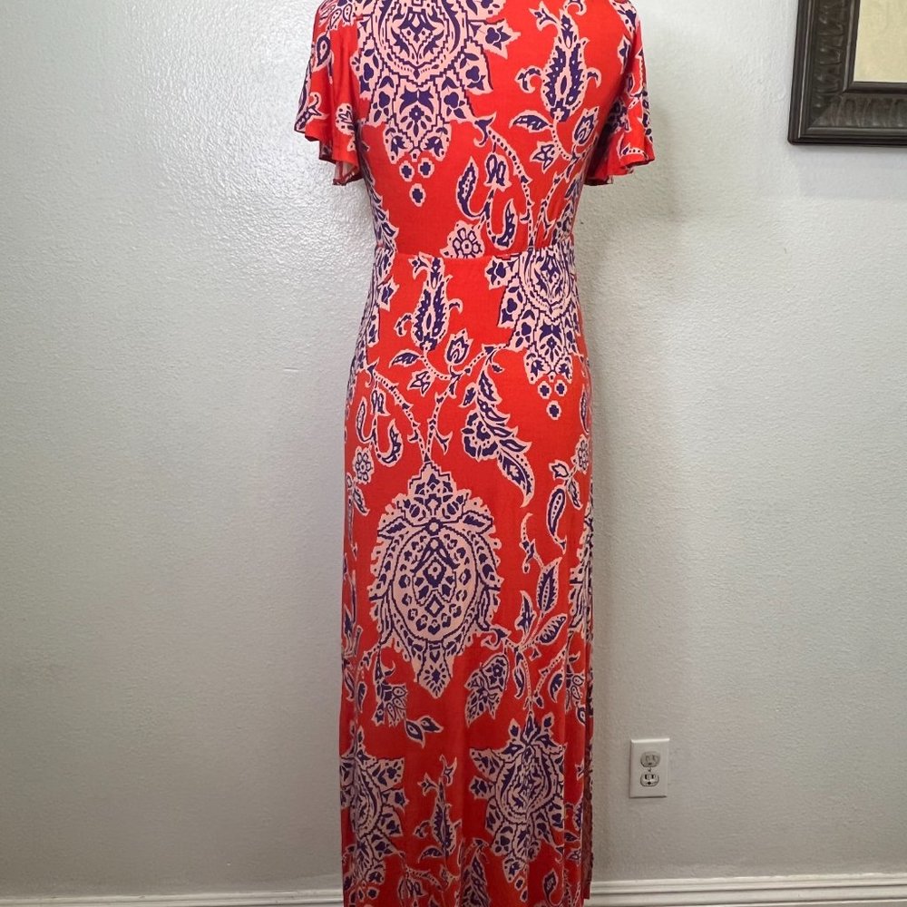 Anthropologie Akemi + Kin Correia Maxi Dress Multicolor Floral Size X-Small - Picture 4 of 8